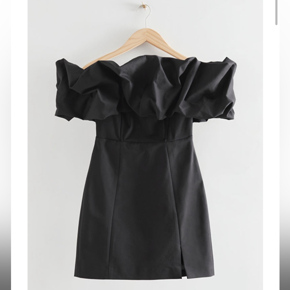 &other stories Off Shoulder ruffled mini dress NEW